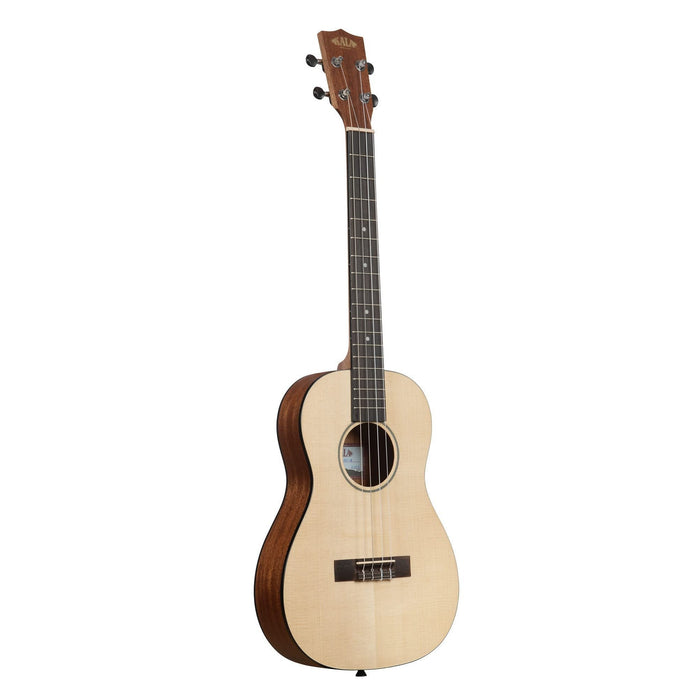 Kala Travel Thinline Solid Spruce Top Mahogany Satin Baritone Ukulele (KA-SSTU-B)