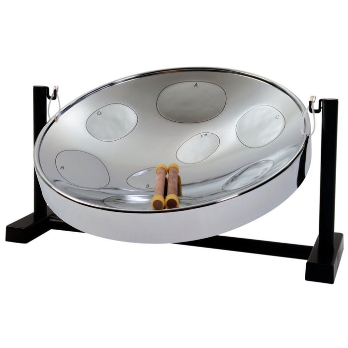 Panyard Jumbie Jam Table Top Steel Drum Kit Chrome 16-inch