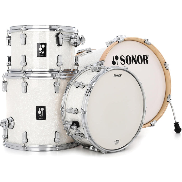 Sonor AQ2 Bop 4-Piece Shell Pack w/Snare - White Marine Pearl (AQ2-BOPWMCWHP)