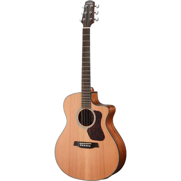 Walden G570CE Natura Solid Cedar Top Grand Auditorium Acoustic Cutaway-Electric Guitar - Open Pore Satin Natural