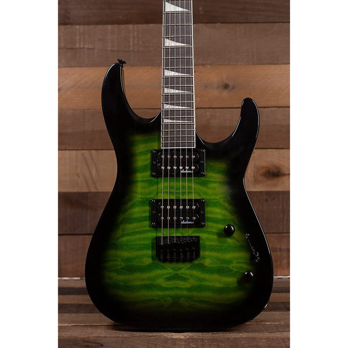 Jackson JS Series Dinky Arch Top JS32Q DKA HT 6-String Electric Guitar with Amaranth Fingerboard (Right-Handed, Transparent Green Burst)