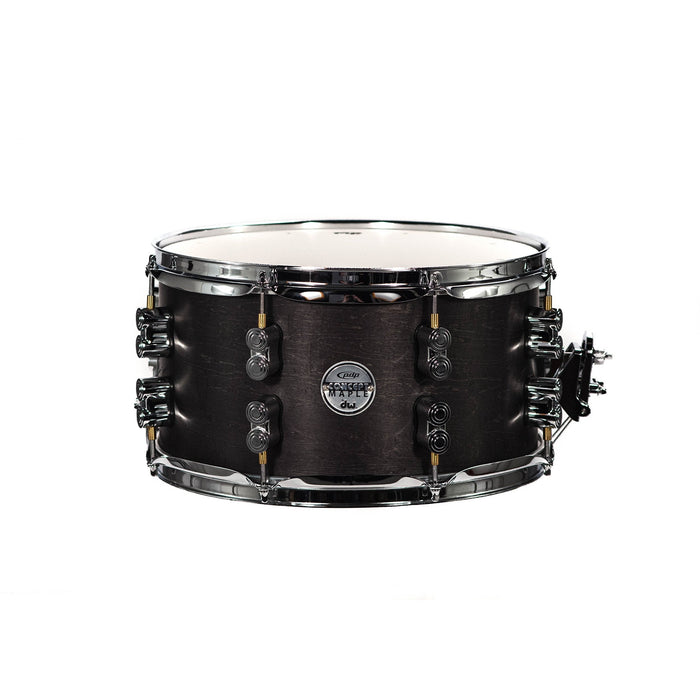 PDP By DW Black Wax Maple Snare Drum 7x13