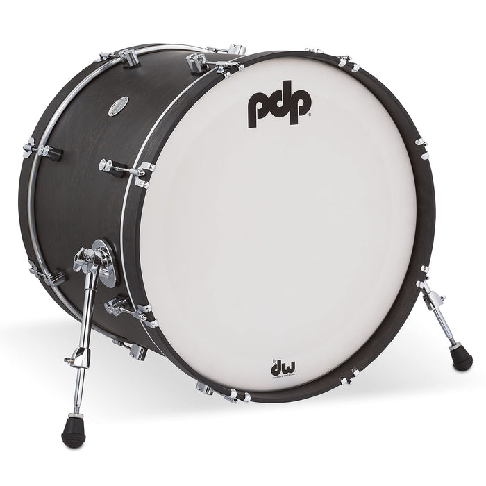 Pacific Drums & Percussion Add-Ons PDP Concept Classic, 16x22, Ebony Hoops Kick Drum (PDCC1622KKEE)