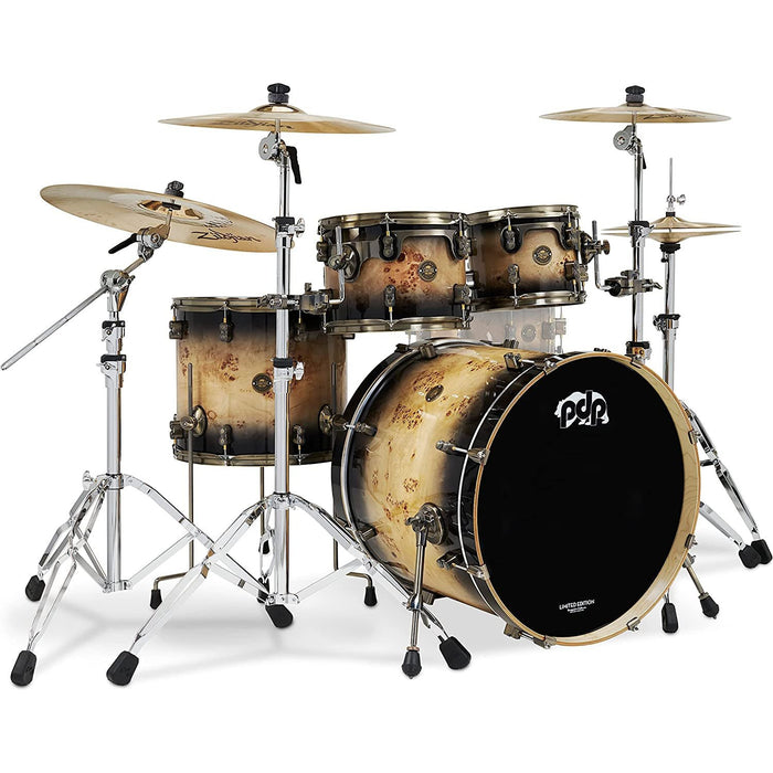 PDP By DW PDP 2023 LTD Mapa Burl 4pc Drum Set Shell Pack (PDLT2214MB)