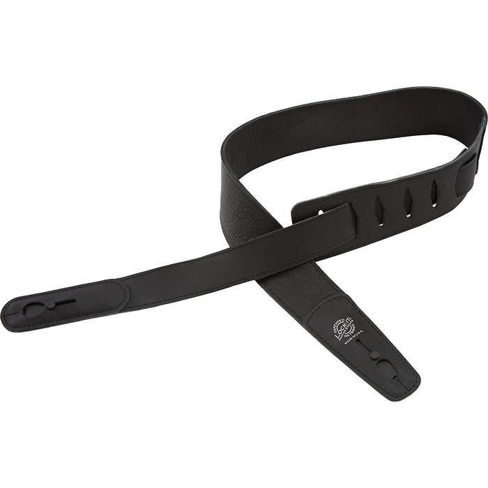 LOCK-IT Guitar Strap With Built In Strap Lock - Black