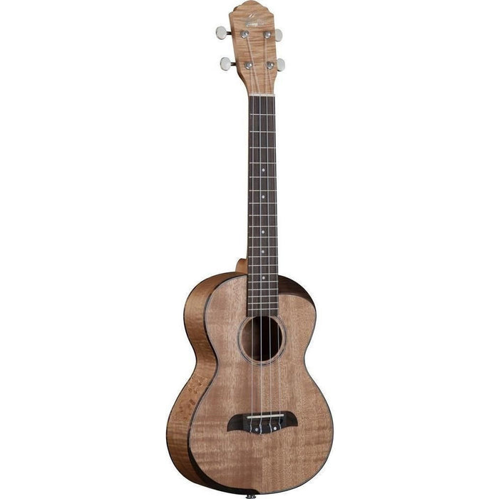 Oscar Schmidt 4-String Tenor Ukulele, Comfort Arm Rest, Flame Maple (OU800T-A-U)