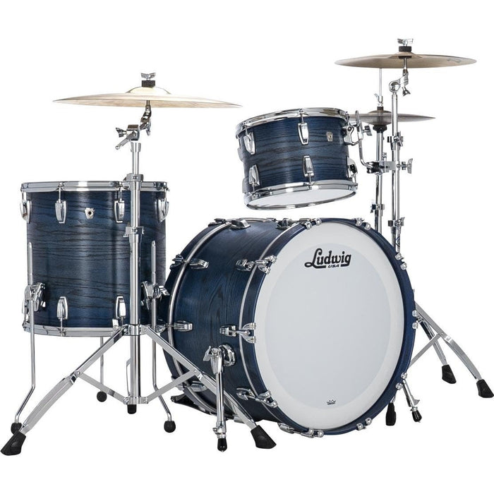 Ludwig Classic Oak Fab 3-piece Shell Pack with 22" Bass Drum - Blue Burst (L7342AXK3WC)