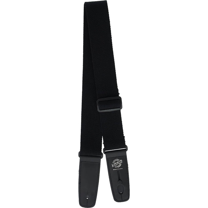 Lock It LIS013C2BLK Professional 2" Cotton Strap with Locking Ends, Black