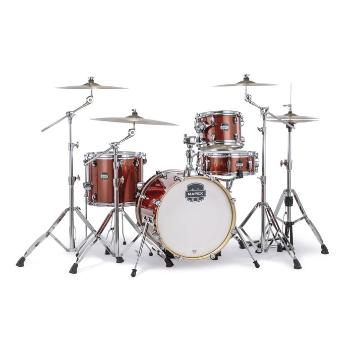 Mapex Mars 4-Piece Bop Shell Pack w/ 18" Bass Drum - Blood Orange Sparkle (MA486SOR)