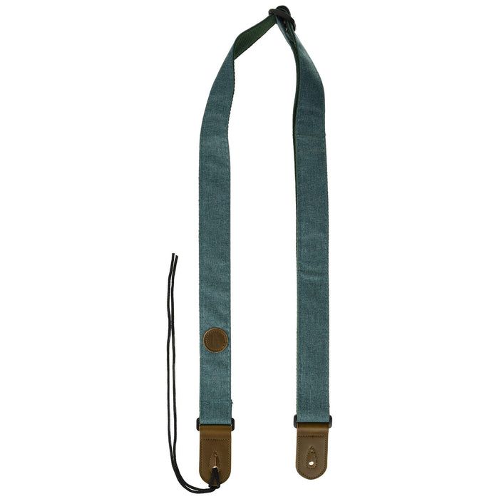 Kala Ukulele Strap Sonoma Coast Series, Bodega Blue Adjustable Ukulele Strap for Ukulele and U•BASS® with Sturdy Leather Ends and the Kala "K" Logo