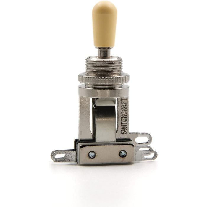 Switchcraft 3-Way Short Toggle Switch w/ Genuine Switchcraft Cream Tip