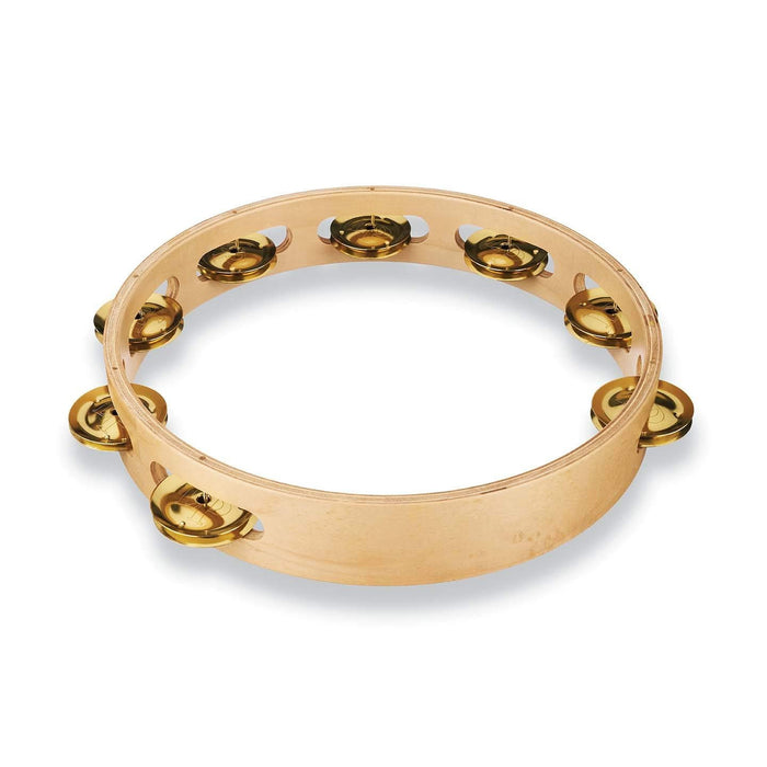 Latin Percussion PRO 10 Single Row Brass Jingles Tambourine (LP380A-BR)