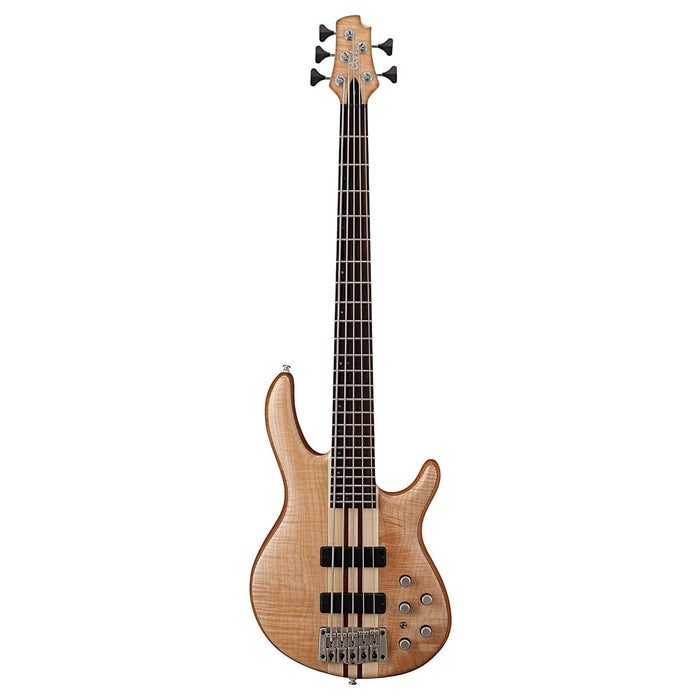 Artisan Series 5-string Bass Guitar natural Cort A5-Plus-FMMH-OPBC