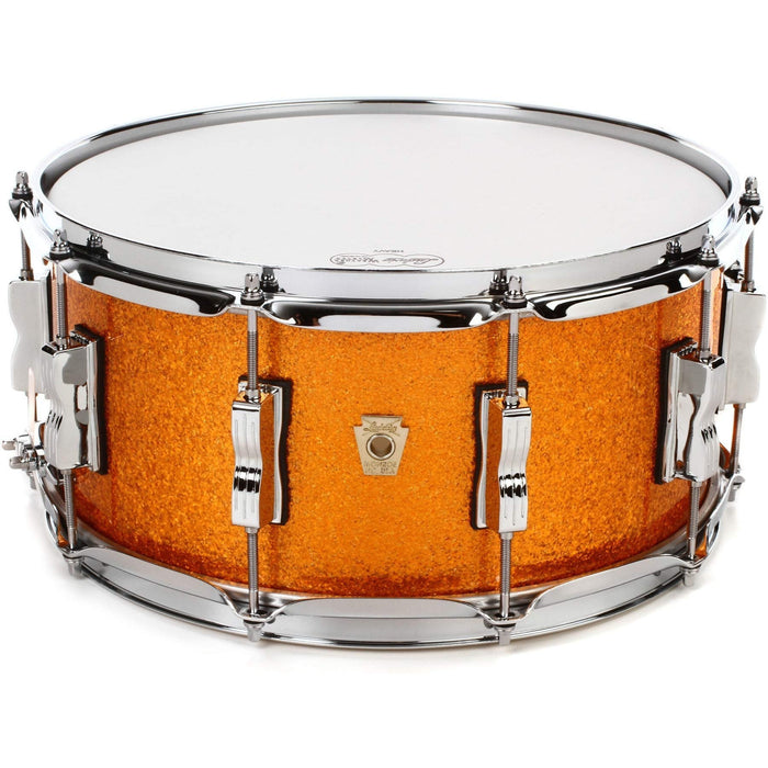 Ludwig 6.5" x 14" Classic Maple Snare Drum, Gold Sparkle (LS403XX33)