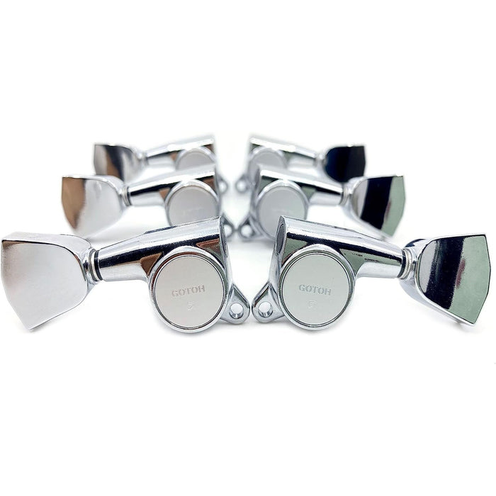 Gotoh Modern Keystone-Style Chrome Tuners - 3 per side (P-GGT-4-C)