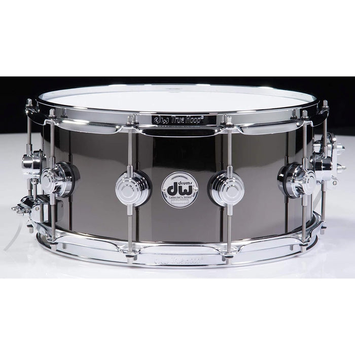 DW Collector's Series Black Nickel Over Brass Snare Drum 6.5x14" DRVB6514SVC