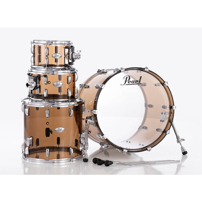 Pearl Set Shell Pack w/22"x16" Bass Drum, 16"x15" Floor, 12"x8" and 10"x7" Toms, Liquid Smoke (CRB524P/C755)