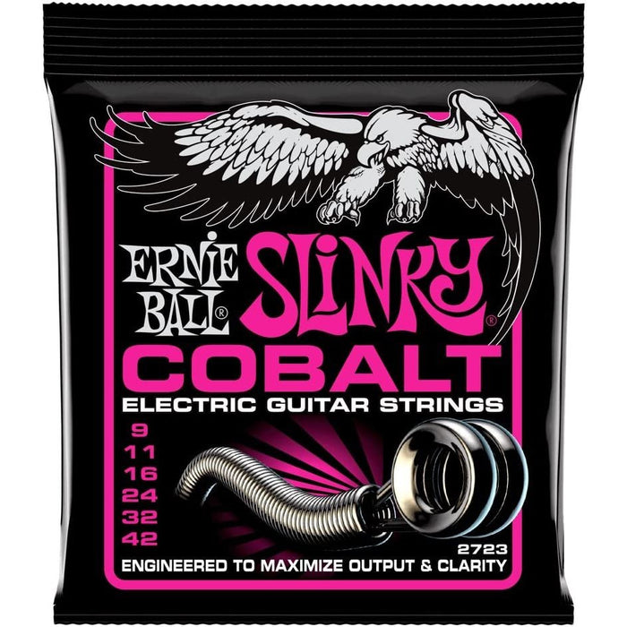 Ernie Ball 2723 Super Slinky Cobalt Electric Guitar Strings 9-42 2 Pack