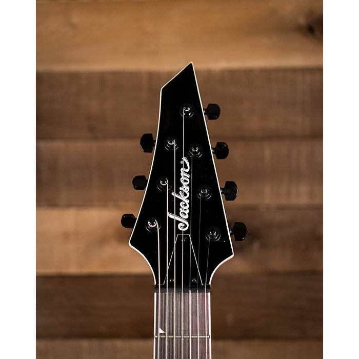 Jackson JS Series Dinky Arch Top 7-String JS22Q-7 DKA HT, Amaranth Fingerboard, Poplar Body, and Bolt-on Maple Neck Electric Guitar (Right-Handed, Transparent Black Burst)