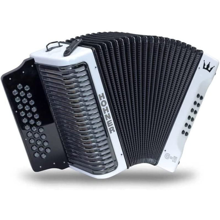 Hohner Corona C-II Accordion FBE White Rainbow