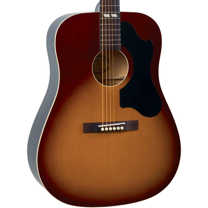 Recording King RDS-7-TS Dirty 30's Series 7 Dreadnought Acoustic Guitar, Tobacco Sunburst