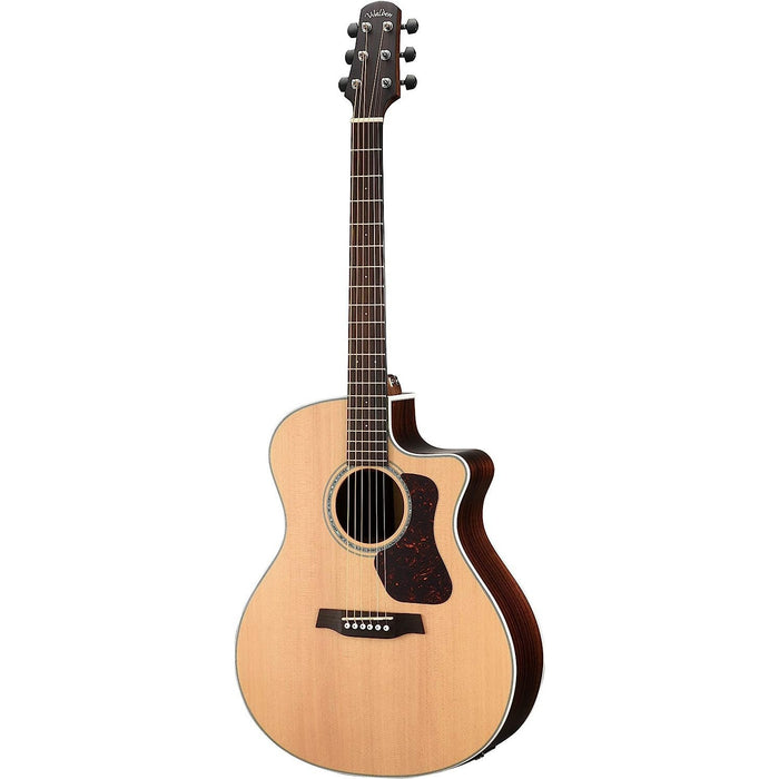 Walden G800CE Natura All-Solid Sitka/Rosewood Grand Auditorium Acoustic Cutaway-Electric Guitar - Satin Natural