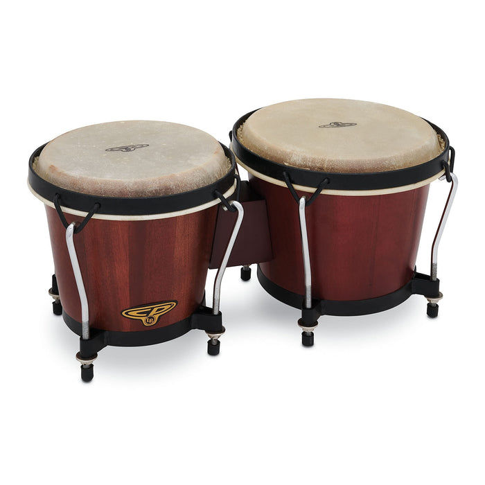 Latin Percussion Cosmic Percussion 6 7-inch Traditional Set-Dark Wood Bongos (CP221-DW)