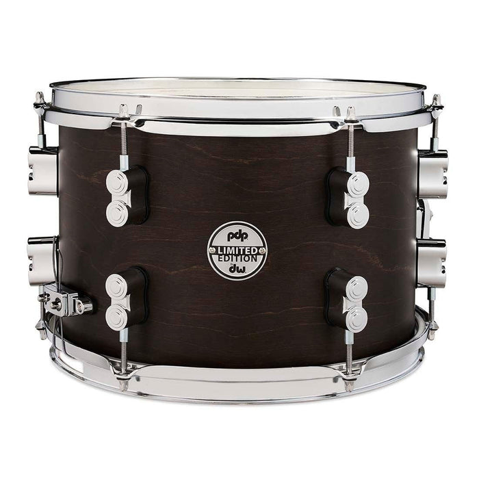 PDP 8x12 Ltd Dry Maple Snare Drum Dark Walnut Satin (PDSN0812DMDW)