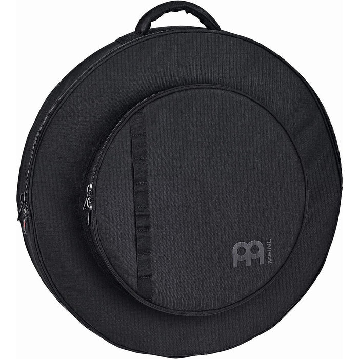 Meinl Cymbals 22" Carbon Rip Stop Cymbal Bag with 15" Hihat Compartment and Exterior Pockets — Heavy Duty Fabric, Padded Backpack Straps, Plus Strong Carrying Grip (MCB22CR)