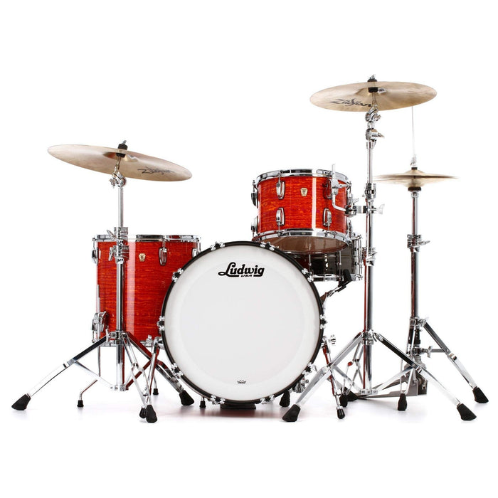 Ludwig Classic Maple Fab Shell Pack w/22" Bass Drum - Mod Orange (L84233AX51WC)