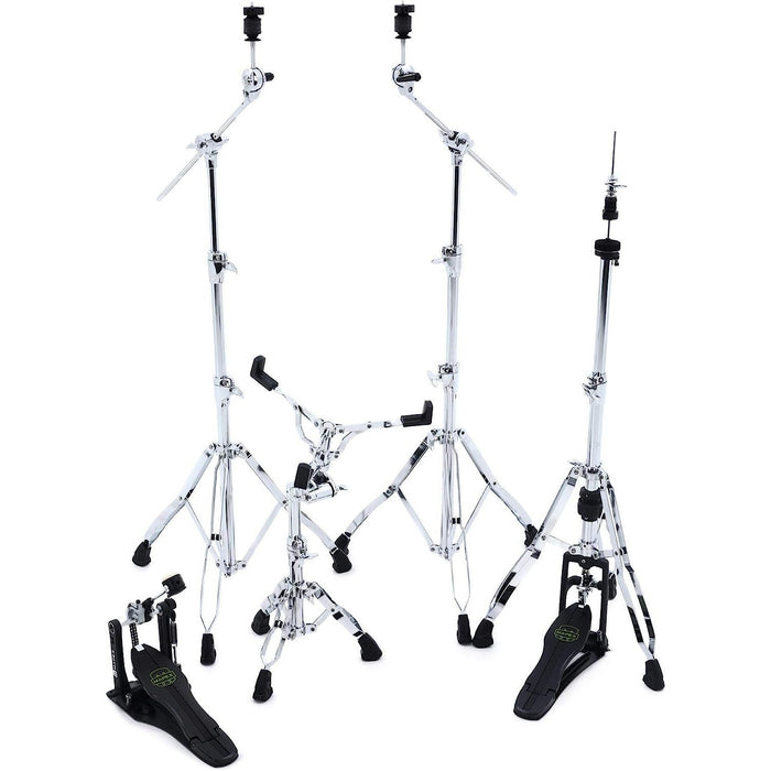 Mapex Armory 5-Piece Hardware Pack with Single Pedal - Chrome Plated (HP8005)