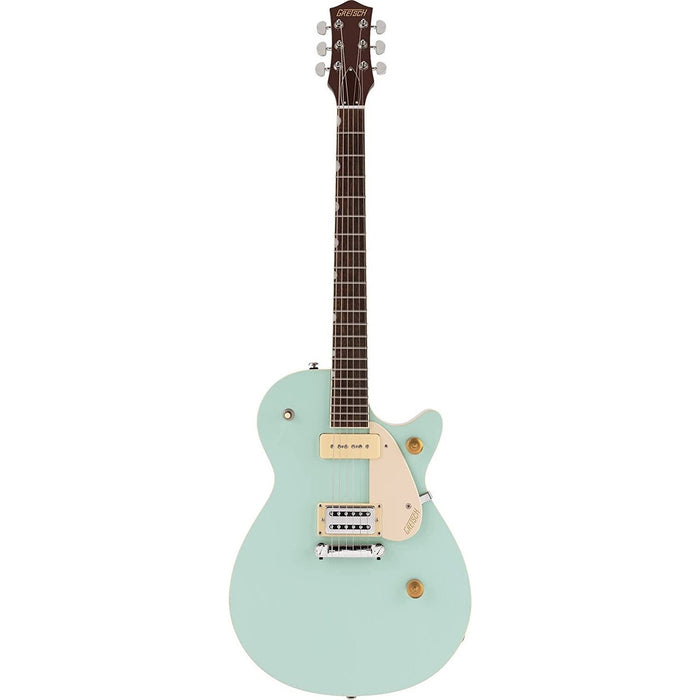 Gretsch G2215-P90 Streamliner Junior Jet Club 6-String Electric Guitar with Laurel Fingerboard and Three-Way Pickup Switching (Right-Handed, Mint Metallic)