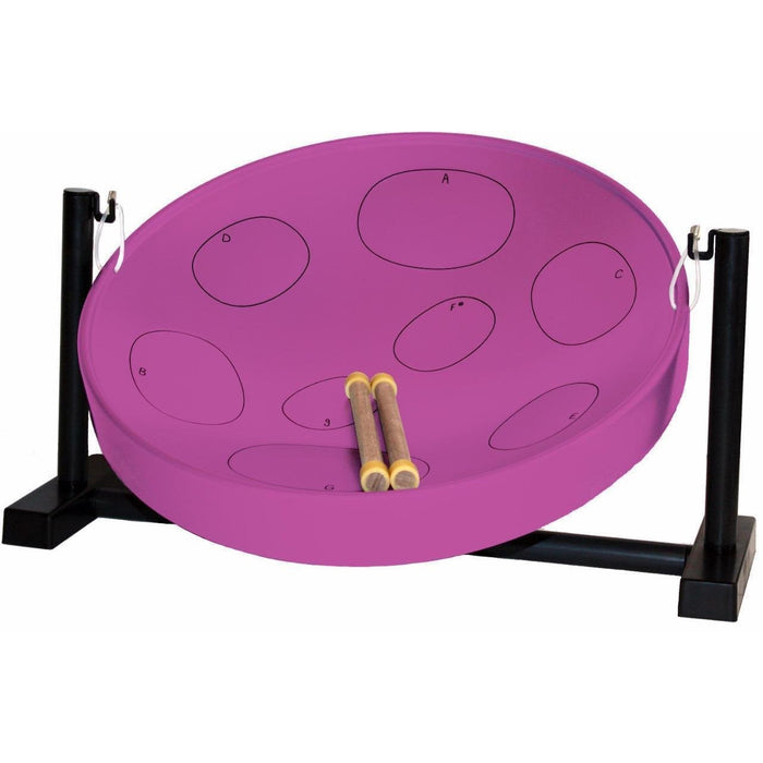 Panyard JJ Jumbie Jam Steel Drum Kit, Metal Table Top Stand, Purple Pan (G), Made in USA (W1087)