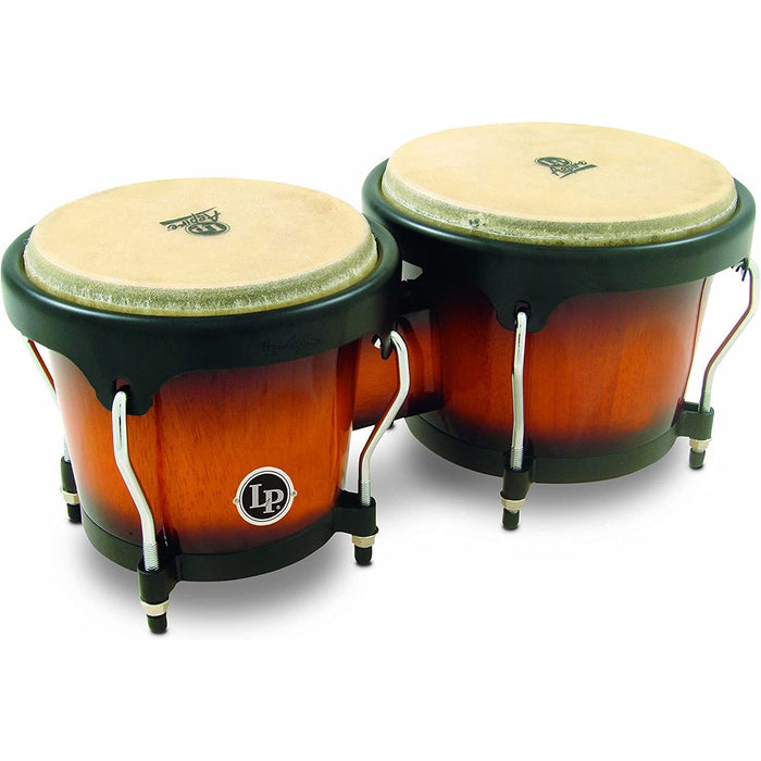 Latin Percussion Aspire Wood, Vintage Sunburst Bongos (LPA601-VSB)