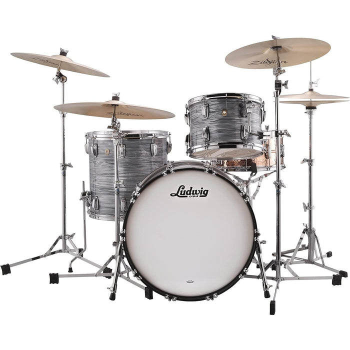 Ludwig Classic Maple Fab 22 Shell Pack - Vintage Blue Oyster (L84233AX2QWC)