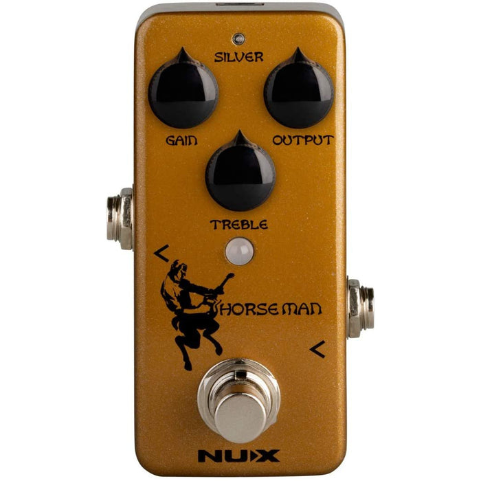 NUX Horseman Overdrive Guitar Effect Pedal with Gold and Silver modes