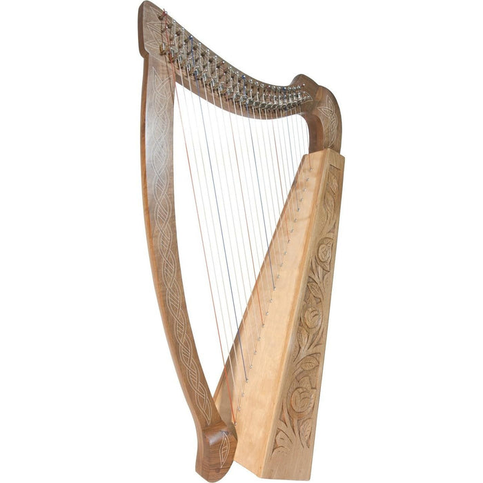 Roosebeck Celtic Heather Harp, 22-String - Walnut Wood