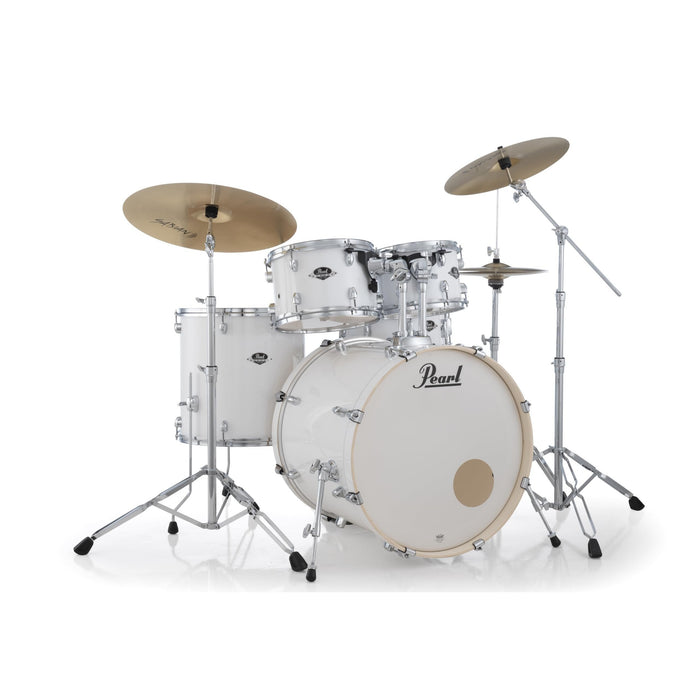 Pearl Export 5 Piece Drum Set Pure White - Hardware And Sabian Cymbals (EXX705NNPX/C33)