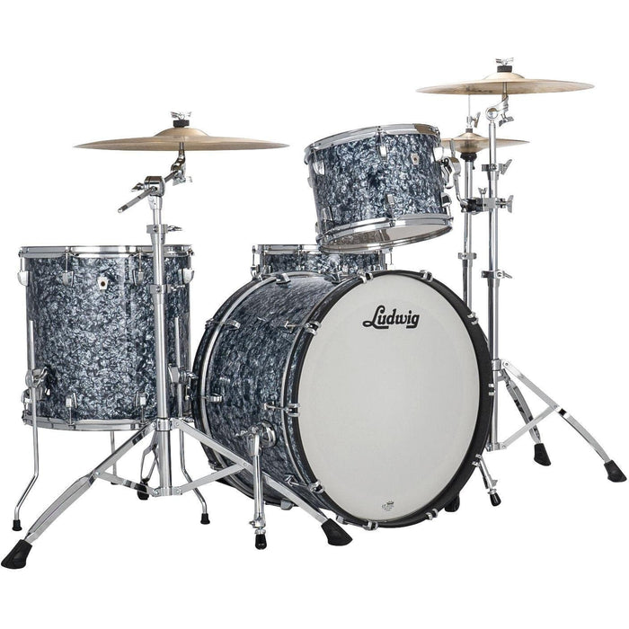 Ludwig NeuSonic 3-piece Shell Pack with 22" Bass Drum - Steel Blue Pearl (LN34233TXA7)