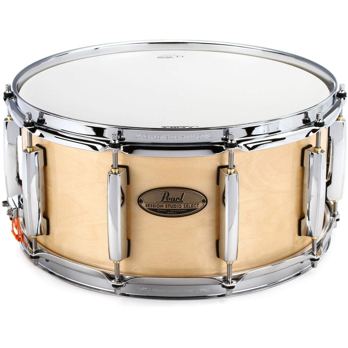 Pearl Session Studio Select Snare Drum, 14x6.5 - Gloss Natural Birch (STS1465S/C112)