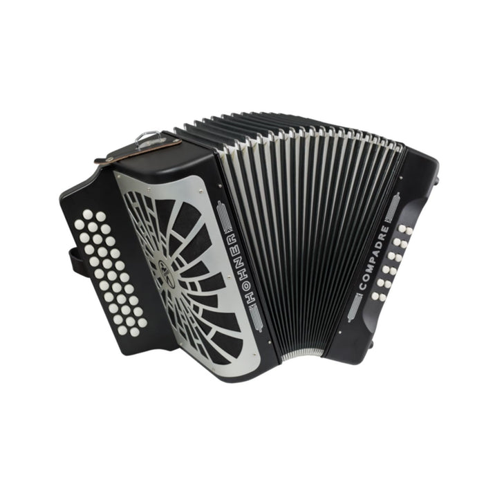 Hohner Compadre Diatonic Accordion - Keys of GCF (SOL) - Black