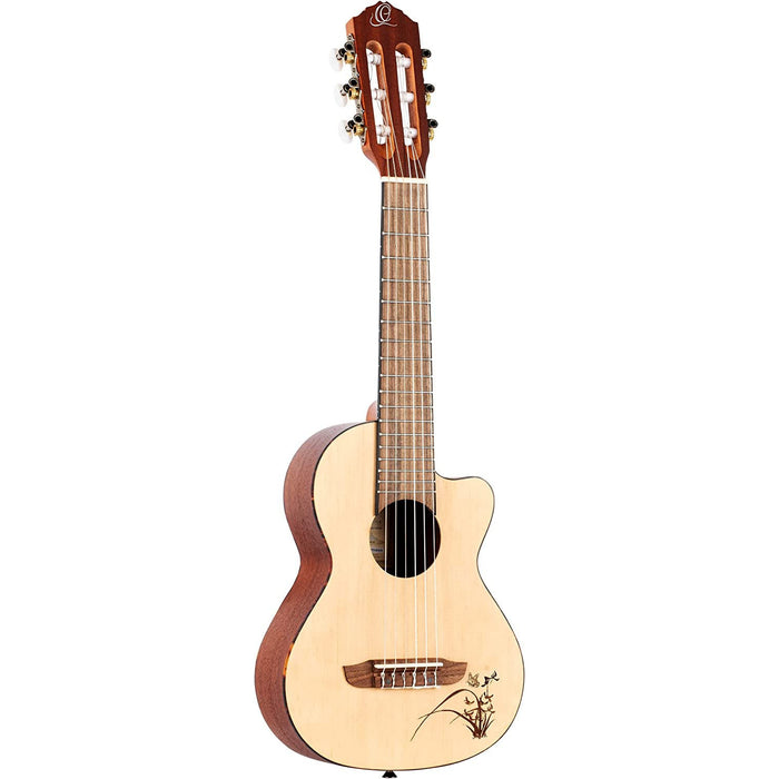 Ortega Guitars 6 String Bonfire Series Cutaway Guitarlele, Right-Handed, (RGL5C)