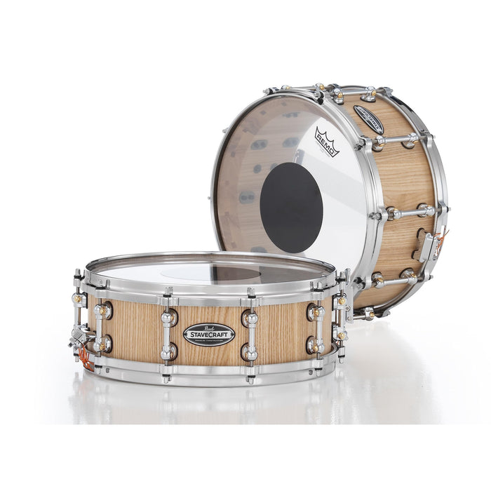 Pearl StaveCraft 14"x6.5" Ash Snare Drum w/Makha DadoLoc (SCD1465AW186)