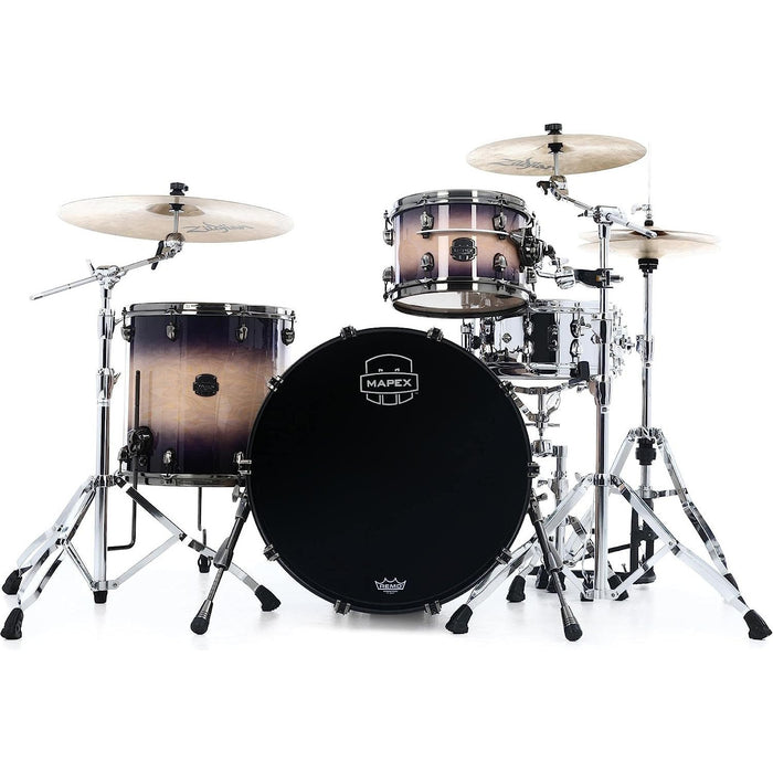 Mapex Saturn Evolution Organic Rock 3-piece Shell Pack - Hybrid - Exotic Violet Burst