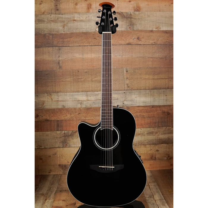 Ovation Celebrity Standard CS24L-5G Mid-depth Left-handed Acoustic-electric Guitar - Black