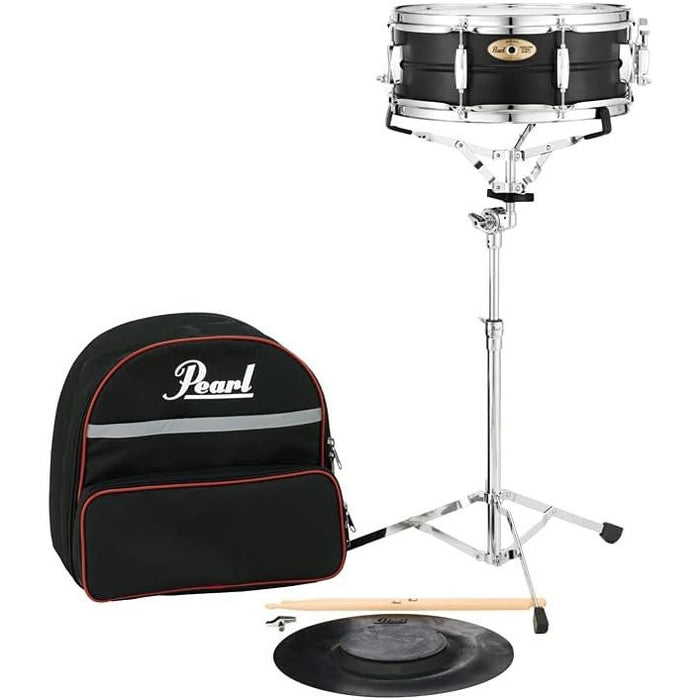 Pearl Student Snare Drum Education Kit with Practice Pad, Backpack Carrying Case, Sticks and Drum Key (SK910)