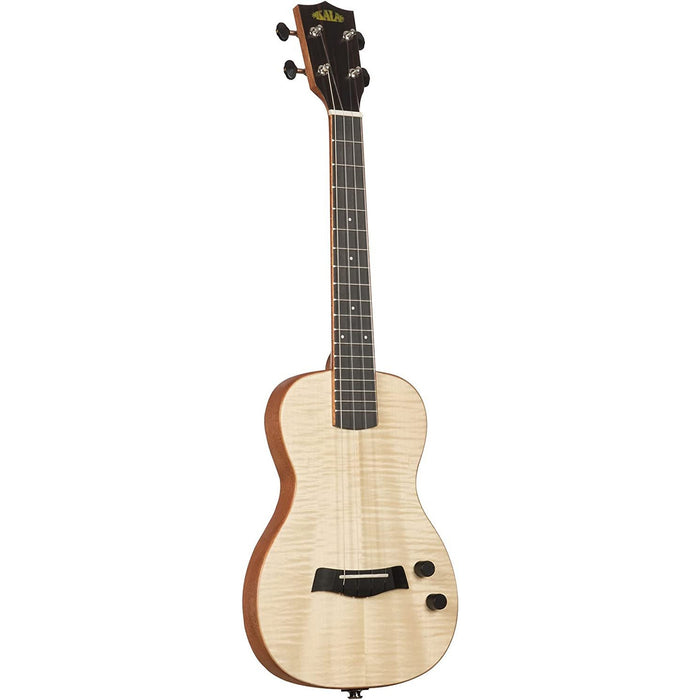 Kala Brand Music Solid Body Electric Flame Maple Tenor Ukulele (KA-SB-MAP-T_W/BAG)