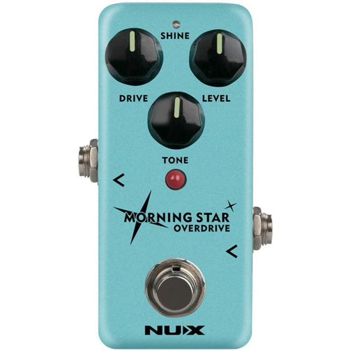 NUX Morning Star Guitar Overdrive Effect Pedal Blues-break Overdrive with an extra Treble touch option,True Bypass or Buffer Bypass