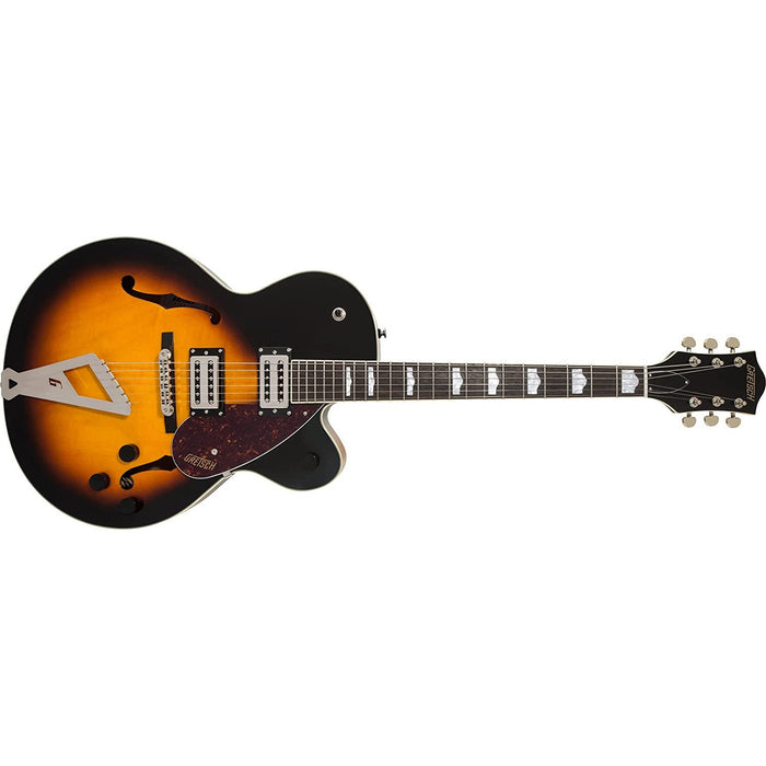 Gretsch G2420 Streamliner Hollow Body 6-String Electric Guitar with Chromatic II Tailpiece, Broad'Tron Pickups, and Laurel Fingerboard (Right-Handed, Aged Brooklyn Burst)