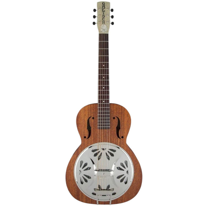 Gretsch G9200 Boxcar Round-neck, Mahogany Body Resonator - Natural, Padauk Fingerboard